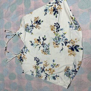 Women's Papermoon Strappy Tank White Floral Size Large